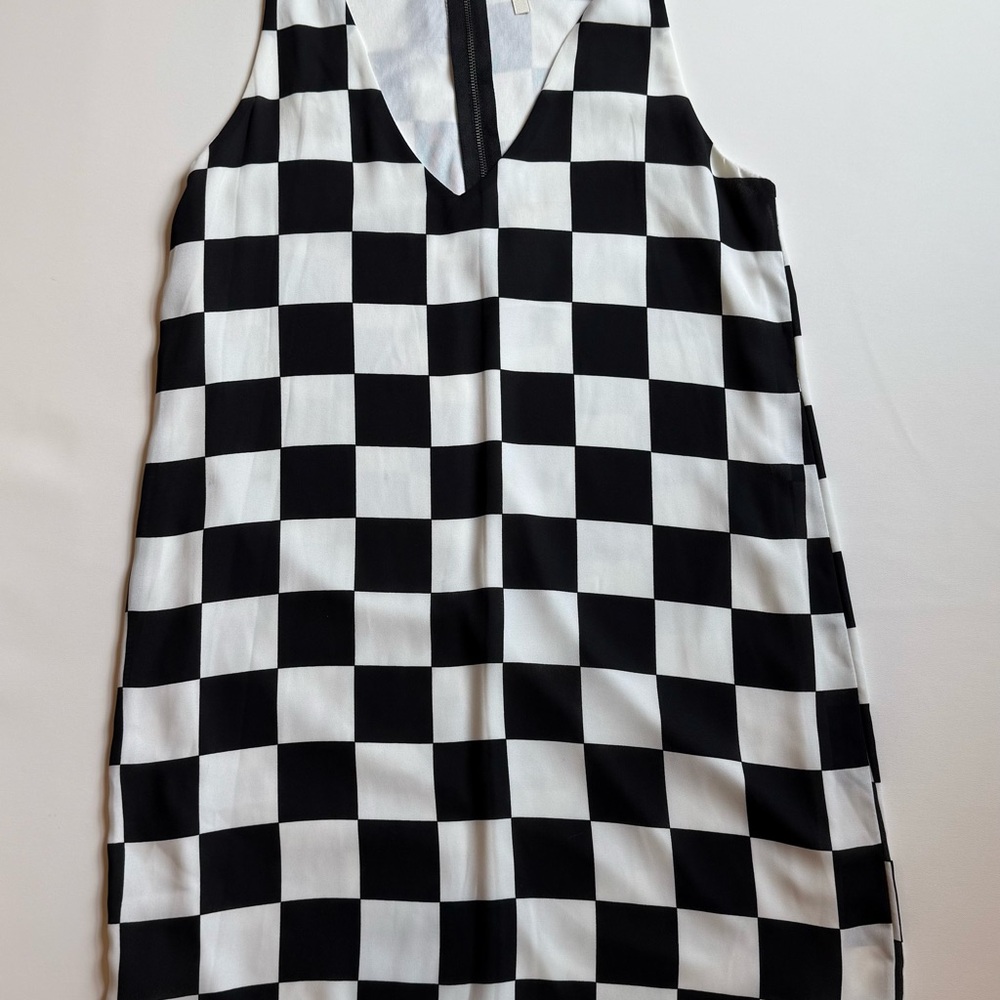 Black and White Checkered Dress